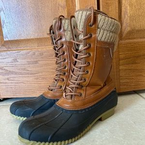 Laced Up Womens Boots Size 9.5